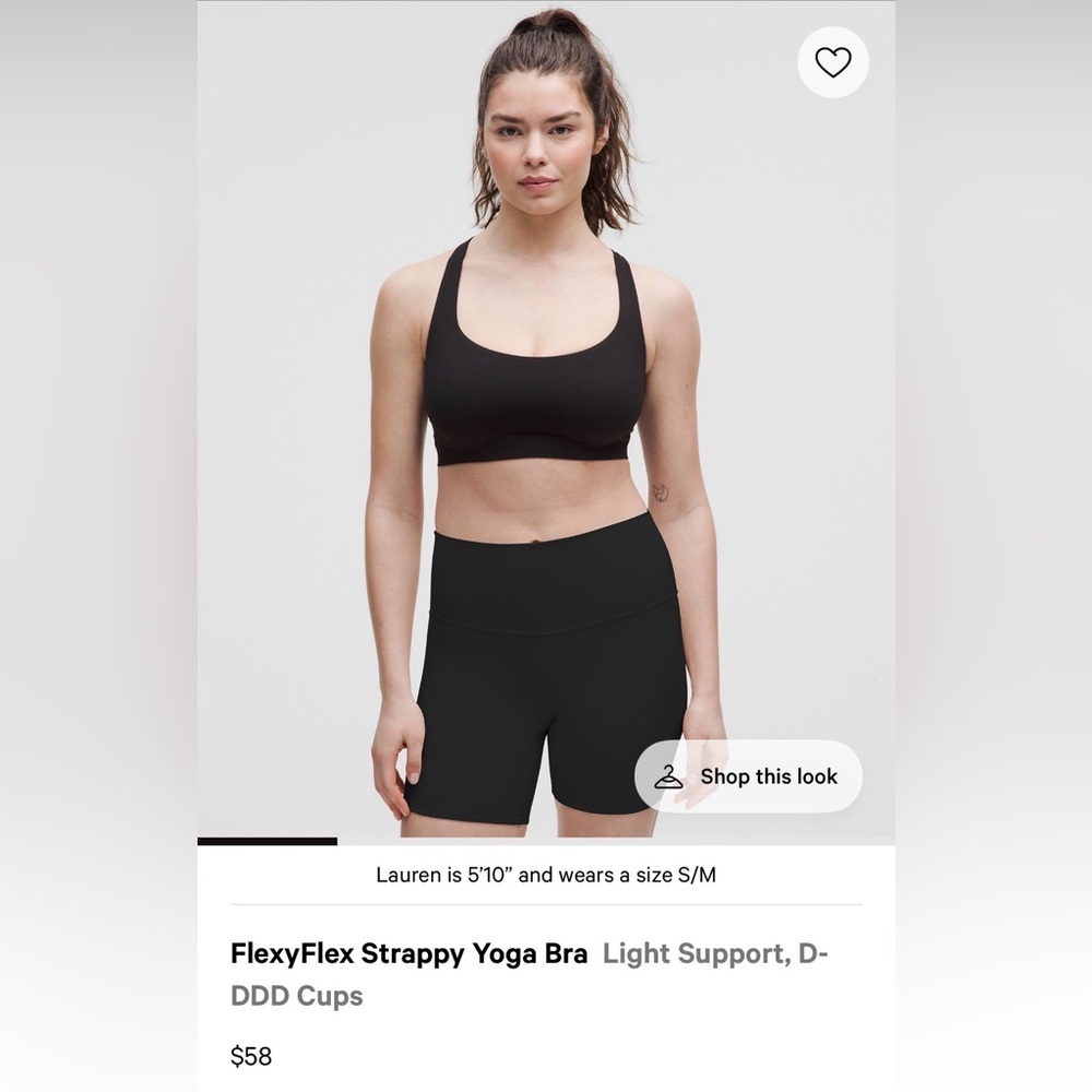 lululemon FlexyFlex Yoga Bra - xxs/xs D-DDD (fits like a small) - Picture 4 of 4